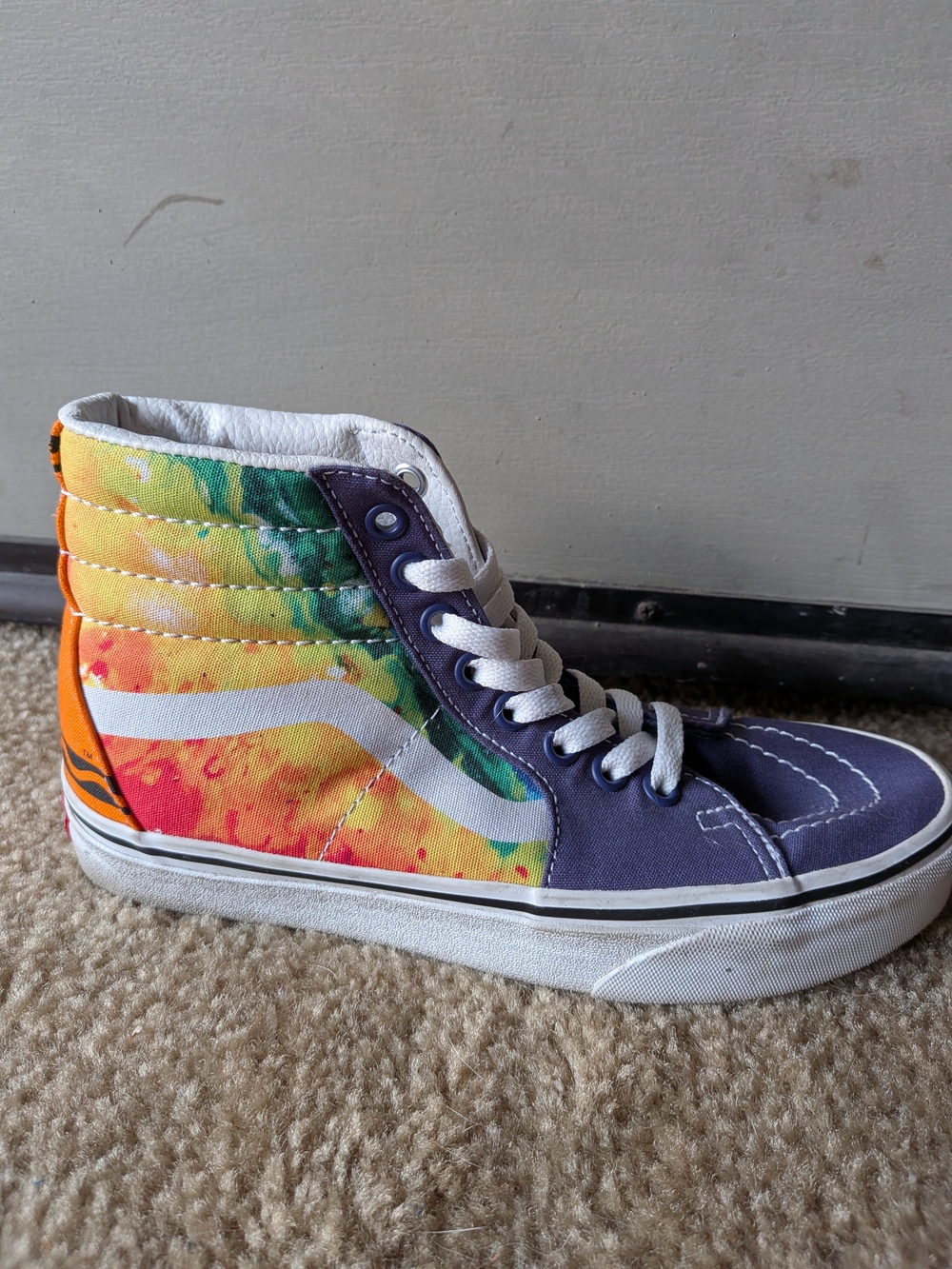 Vans Sk8-Hi High Top Sneaker in Multicolor Tie-Dye